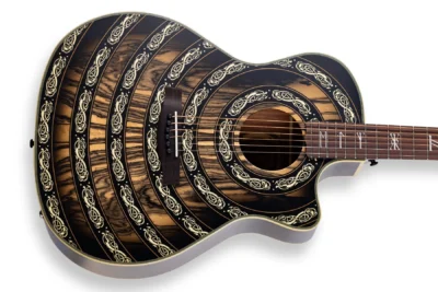 Wylde Audio Grand Auditorium Acoustic/Electric Guitar - Norse Dragon Bullseye Pre-Order 20% Deposit