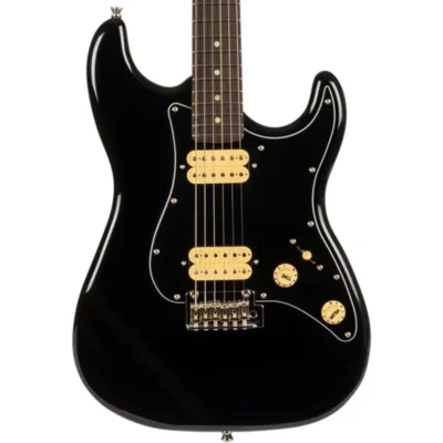 Jet Guitars JS-400 HH Electric Guitar Black - Rosewood Fretboard