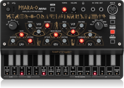 Behringer PHARA-O Mini Analog Polyphonic Synthesizer w/ 16-Step Motion Sequencer