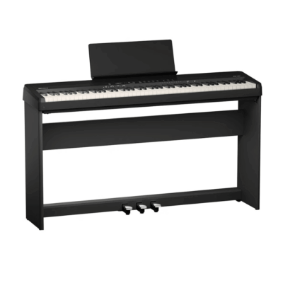Roland FP-40 Digital Piano - Black - C/w Stand and Three-Pedal Unit