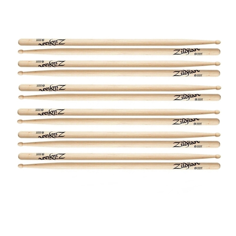 Zildjian Gauge Series - 9 Gauge Drumsticks - 6 Pair