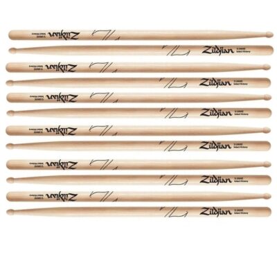 Zildjian Gauge Series Drum Stcks - 12 Gauge Drumsticks - 6 Pairs USA Hickory