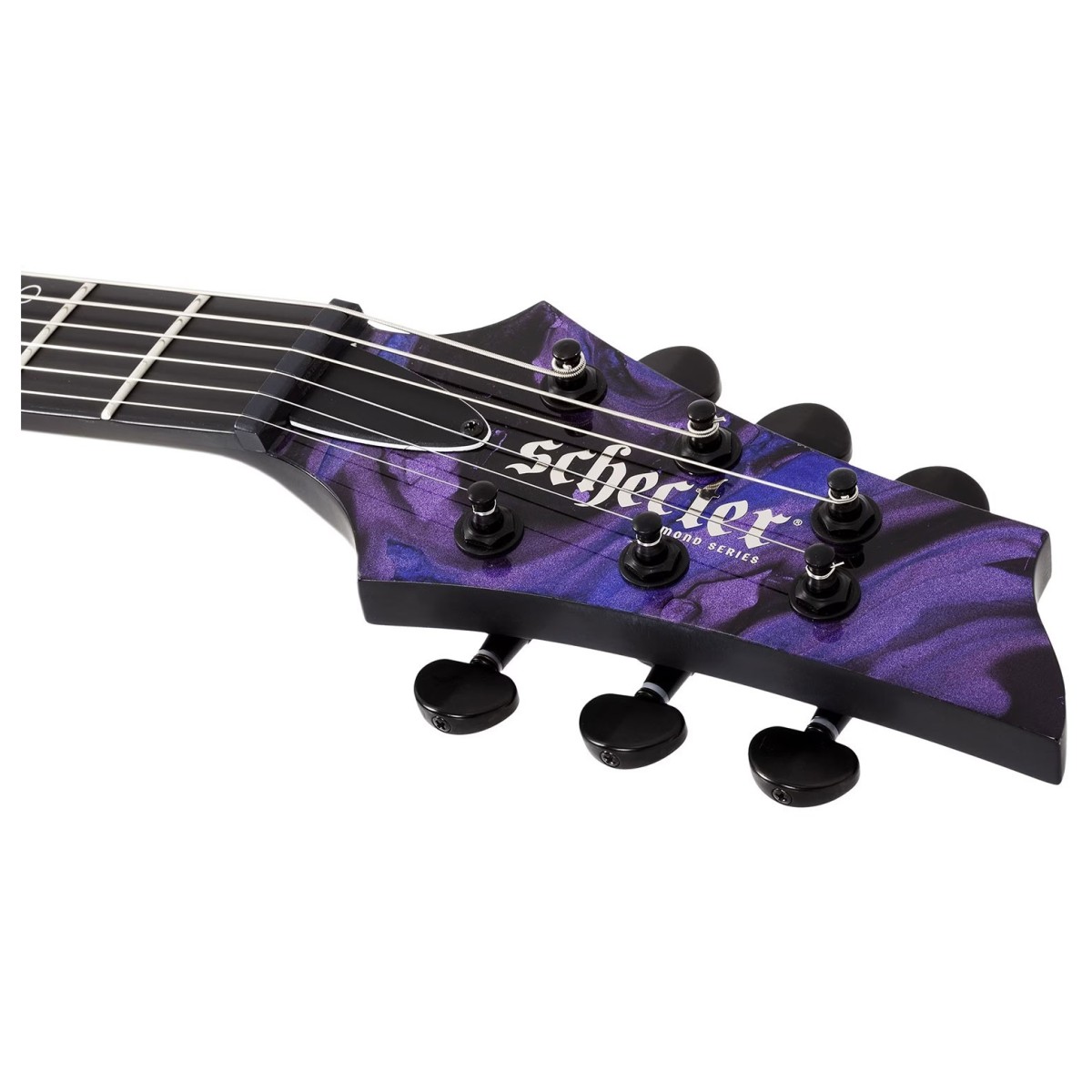 Schecter C-1 Hydro Dip Electric Guitar, Purple Obsidian - Image 4
