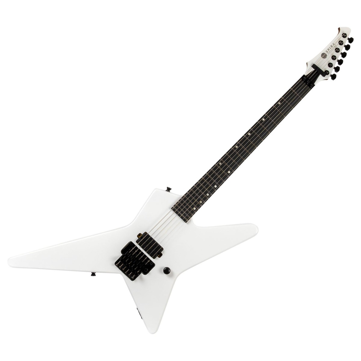 Spira SR-420-WH Electric Guitar Shred Machine - White - Locking Tremolo