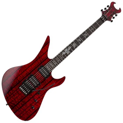 Schecter Synyster Standard Plus Electric Guitar in Transparent Deep Red
